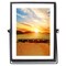 Fabulaxe Modern Metal Floating Tabletop Photo Picture Frame with Glass Cover and Easel Stand, Black 4 x 6 QI004066.BK.M - alternate 2